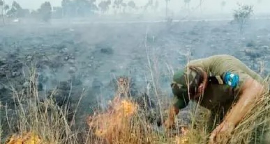 Alvear, Goya, Esquina; algunos lugares con focos de incendios