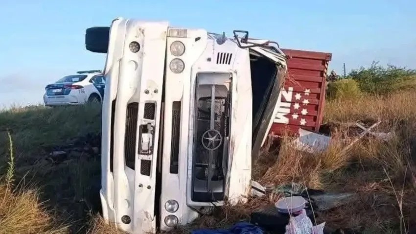 Drama y milagro en la Ruta 14: Un camionero y su familia resultaron heridos tras un violento vuelco