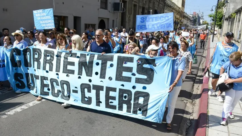 SUTECO convocó a nuevo paro docente de 72 horas