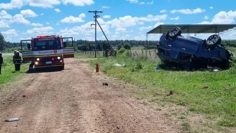 Duelo regional: un beb&eacute; de cinco meses perdi&oacute; la vida en un tr&aacute;gico vuelco sobre la Ruta 14