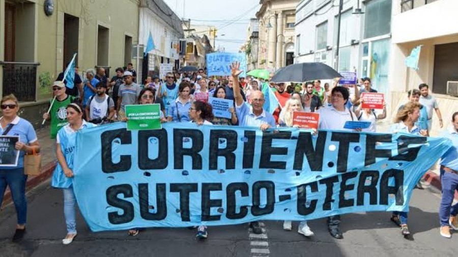 Corrientes sin clases: gremios docentes convocan a paro y movilizaci&oacute;n para este jueves y viernes