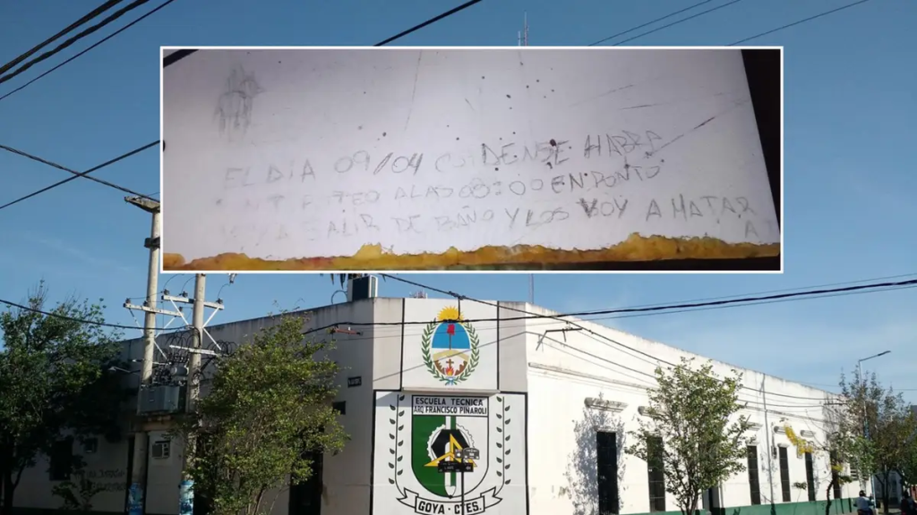 M&aacute;xima tensi&oacute;n en Goya: Amenaza de tiroteo en la escuela Pinaroli