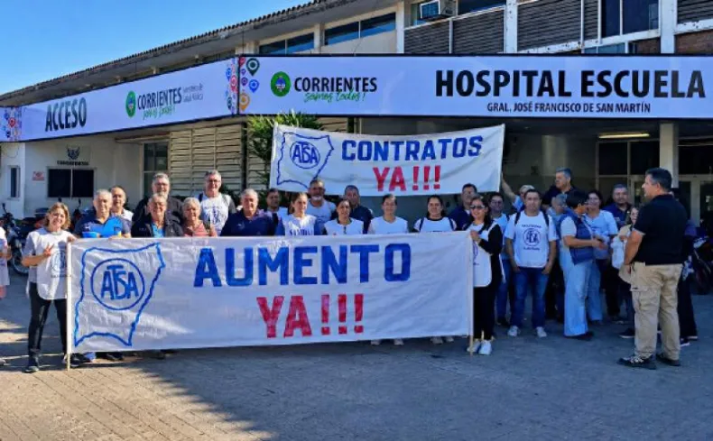 Salud p&uacute;blica en alerta: Protesta en el hospital escuela por salarios de hambre y precarizaci&oacute;n