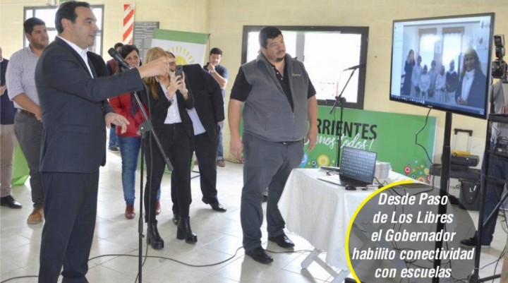 Escuelas, conectividad y respaldo a productores en agenda de Valdés
