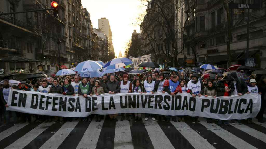 Conflicto universitario al l&iacute;mite: el Gobierno enfrenta una marcha federal con apoyo de la CGT
