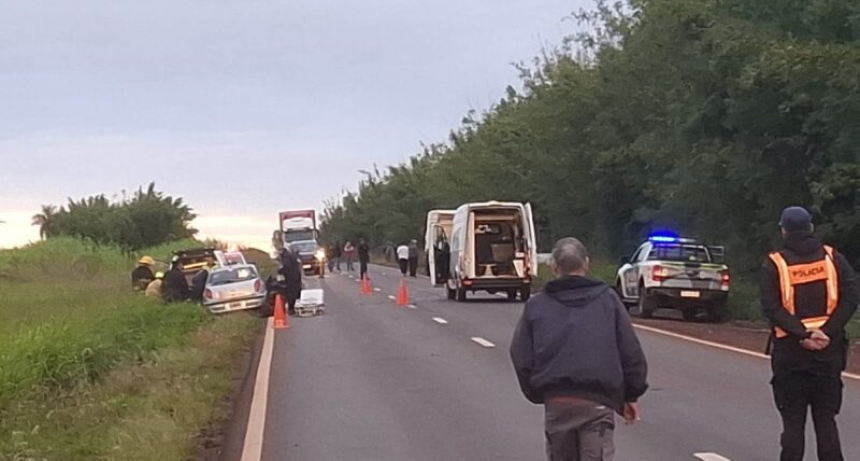 S&aacute;bado accidentado en Ruta 14: un violento choque dej&oacute; cuatro heridos cerca de Colonia Liebig