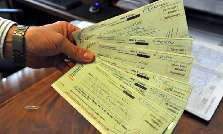 Cheques rebotados, como en pandemia