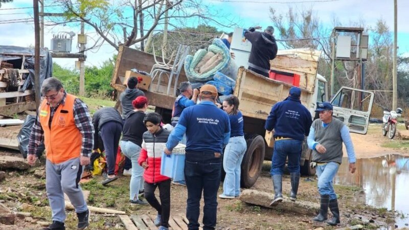 Evacuaron a familias en zonas cercanas al río Uruguay