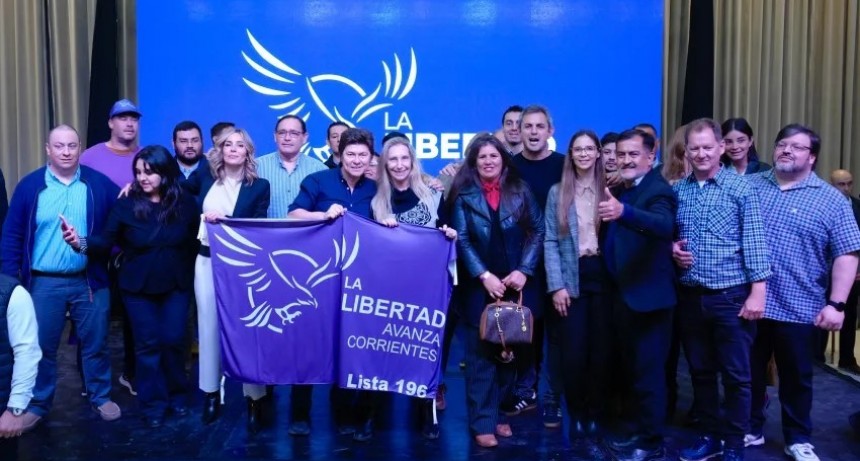 Karina Milei y Martín Menem visitaron Corrientes para respaldar a Lisandro Almirón