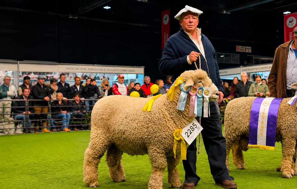 Orgullo correntino: La caba&ntilde;a "El Nazareno" de La Cruz conquist&oacute; el Gran Campe&oacute;n Romney Marsh en Palermo