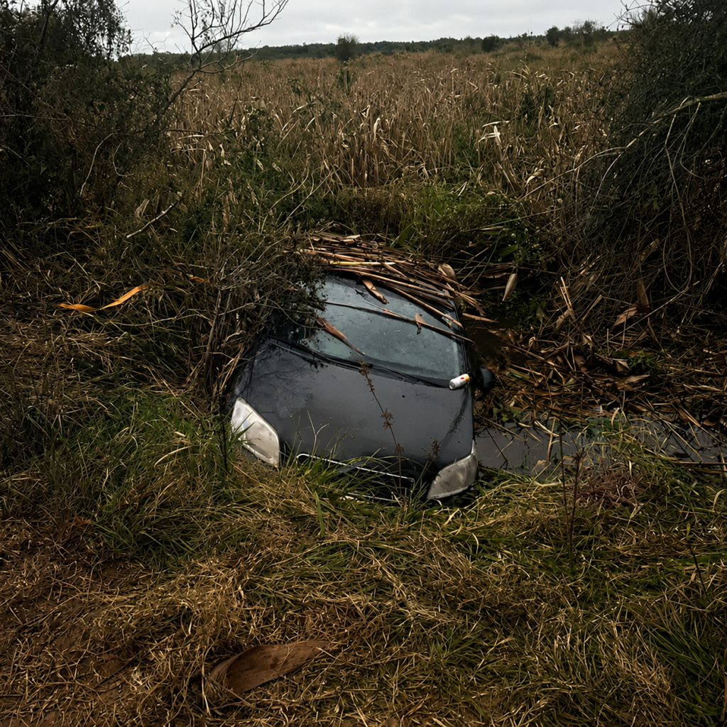 Tragedia en caminos rurales: Un hombre muri&oacute; tras despistar y caer a una zanja con su autom&oacute;vil