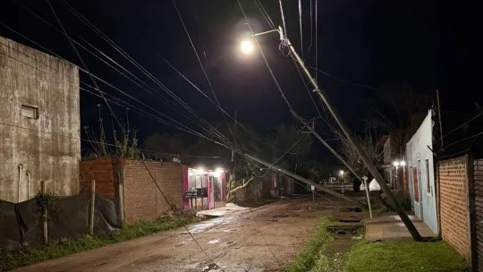 Fuerte temporal en el interior de Corrientes