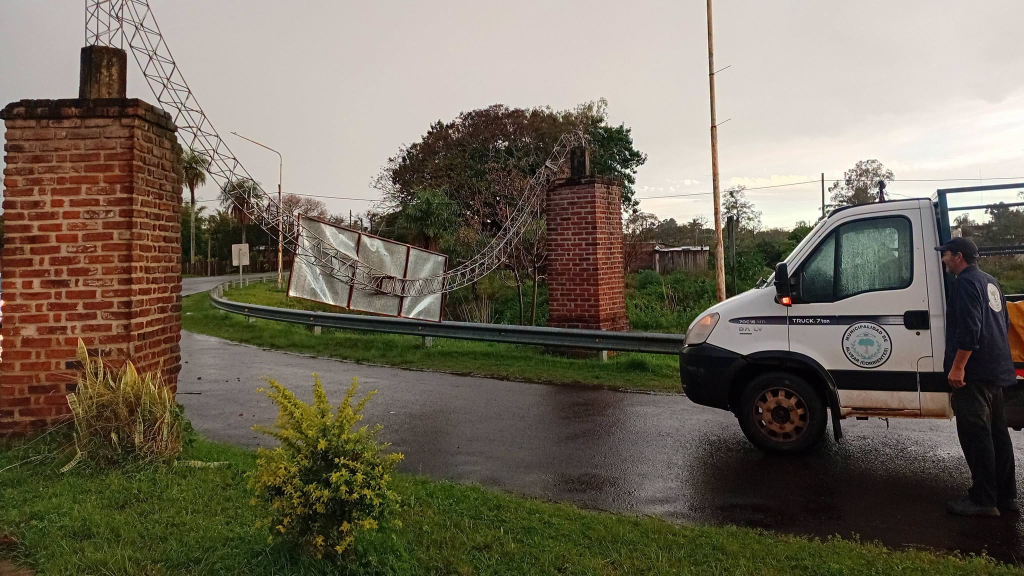 Alvear: fuerte temporal y asistencia municipal