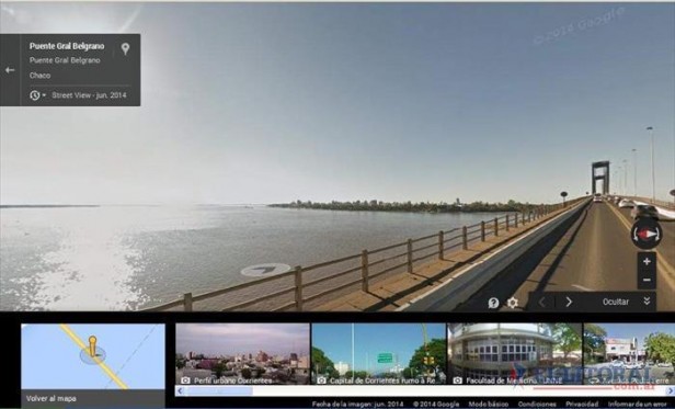 Ya están disponibles las fotos correntinas tomadas por el Google Street View