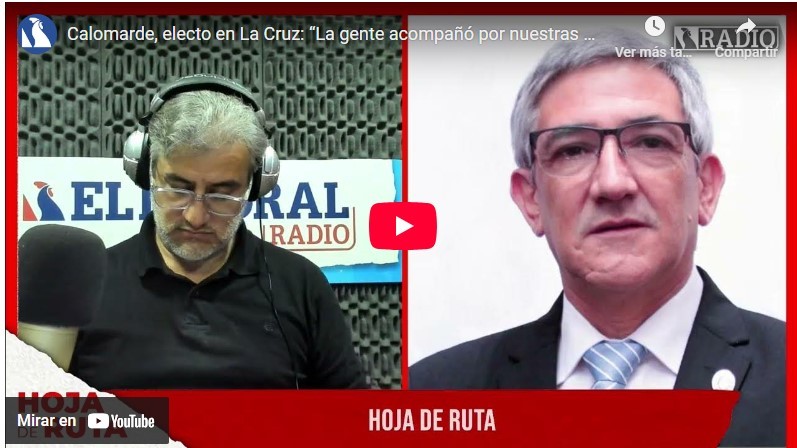 Calomarde, electo en La Cruz: “La gente acompañó por nuestras propuestas realizables