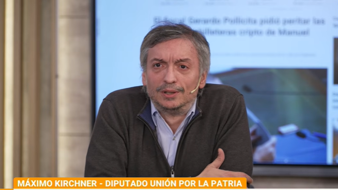 M&aacute;ximo Kirchner asegur&oacute; que CFK tiene "la voluntad" de ser candidata a presidenta