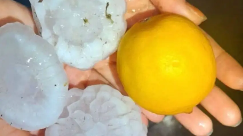 Fuerte temporal: granizo gigante afect&oacute; a cuatro localidades correntinas