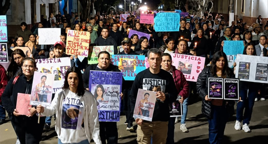 Alvear march&oacute; unida en una hist&oacute;rica movilizaci&oacute;n pac&iacute;fica para exigir justicia por Cecilia