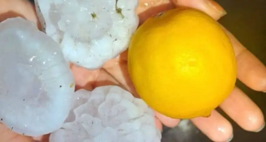 Fuerte temporal: granizo gigante afect&oacute; a cuatro localidades correntinas